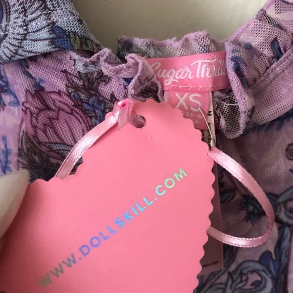 NWT Sugar Thrillz Flowy Dragon Print Top - Picture 7 of 7